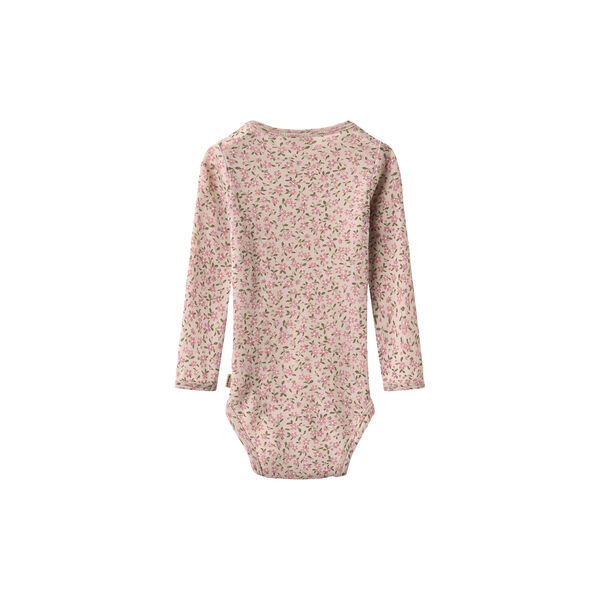 Wool Body L/S Lucca, 1359 pale lilac flowers, Wheat