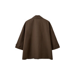 SELINASW OVERSIZE CHEKED COAT, 9007 brown check, Sofie Schnoor