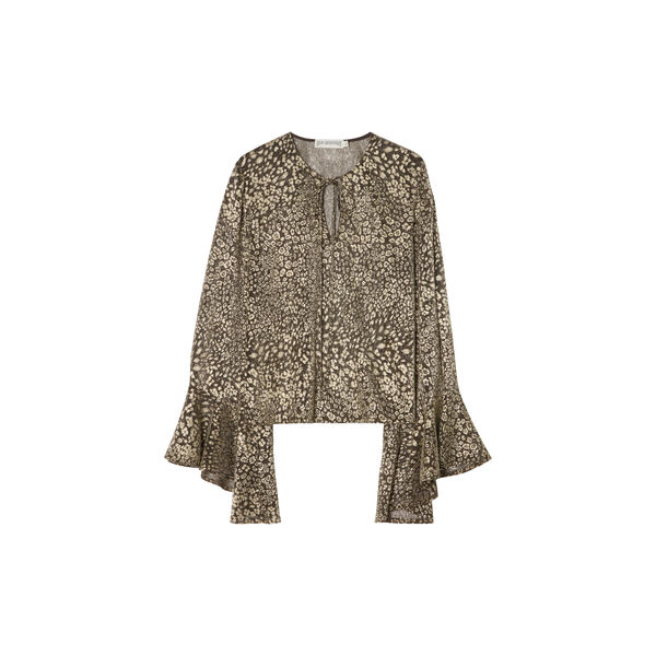Jennifer Blouse Leo Lurex, gold brown shimmer, Ida Sj&ouml;stedt