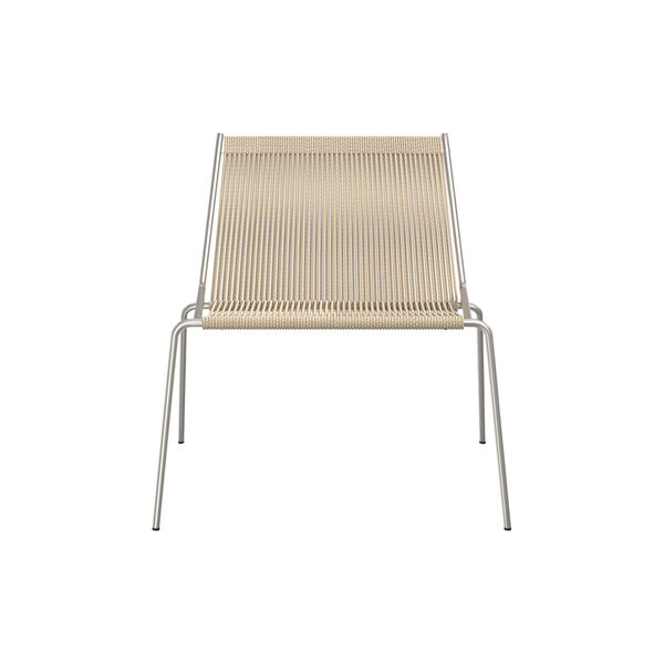 Noel Lounge Chair, steel/nature linen, Thorup Copenhagen