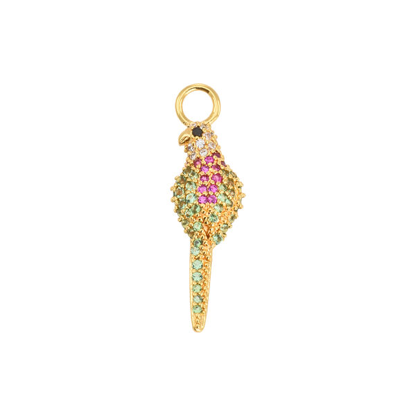 Kristina charm, gold/multi, Emilia by Bon Dep