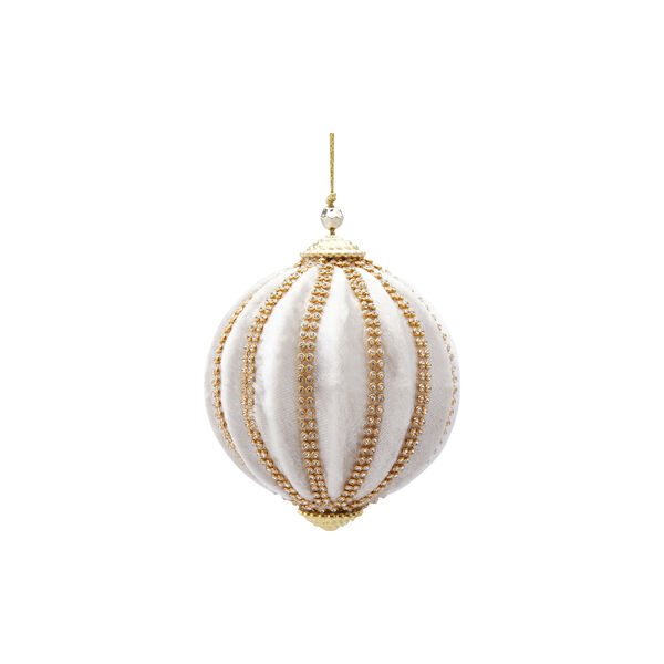 Juleornament velur, ivory Juleornament velur, ivory, EDG
