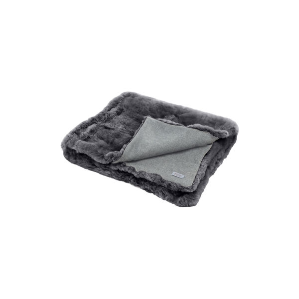 LUIS sengeteppe, graphite grey, WEICH Couture Alpaca