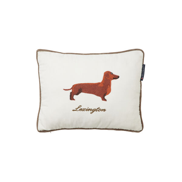 Putetrekk med hundemotiv, lt beige multi Putetrekk med hundemotiv, lt beige multi, Lexington