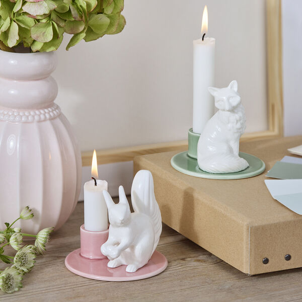 Sweet Stories Large Fox lysestake, spruce, Dottir Nordic Design