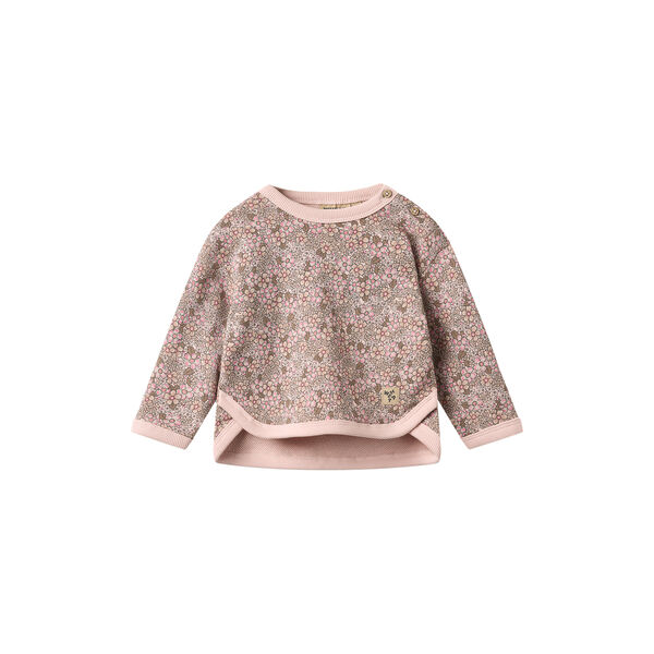 Set Sweatshirt & Trousers Emery, 9899 rose brown flowers, Wheat