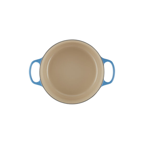 Signature st&oslash;pejern rund gryte &Oslash; 26 cm, azure blue, Le Creuset