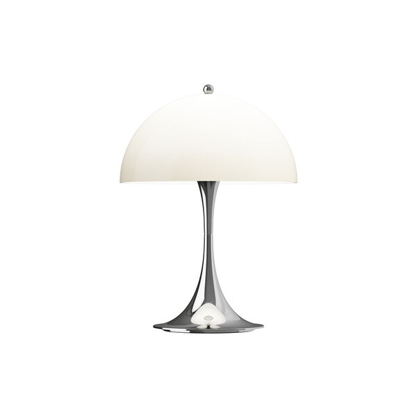 Panthella 250 Portable bordlampe, chrome opal beige, Louis Poulsen