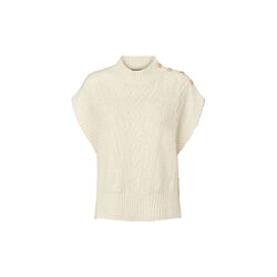 Alino knit vest, ecru, PBO