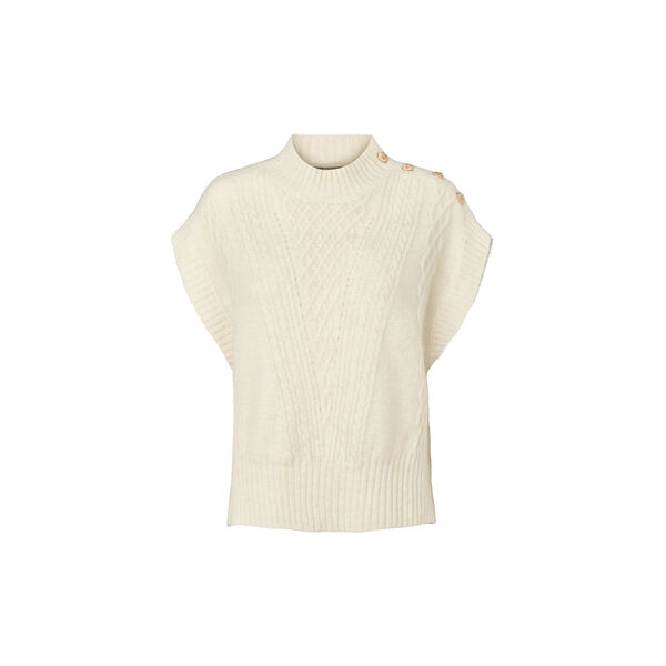 Alino knit vest, ecru, PBO