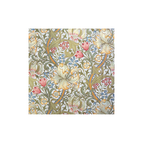 Lunsjserviett, golden lily va hvit Lunsjserviett, golden lily va hvit, Vinding