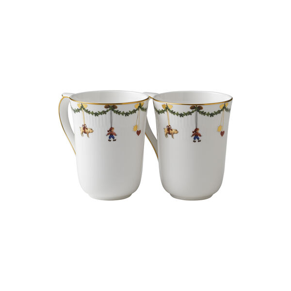 Stjerne Riflet Jul krus 36 cl, 2 stk. Stjerne Riflet Jul krus 36 cl, 2 stk., Royal Copenhagen