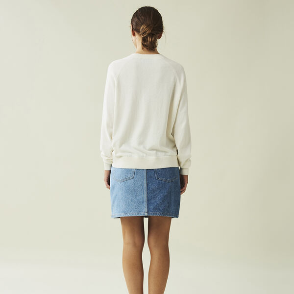 Freya Cotton/Cashmere genser, offwhite Freya Cotton/Cashmere genser, offwhite, Lexington