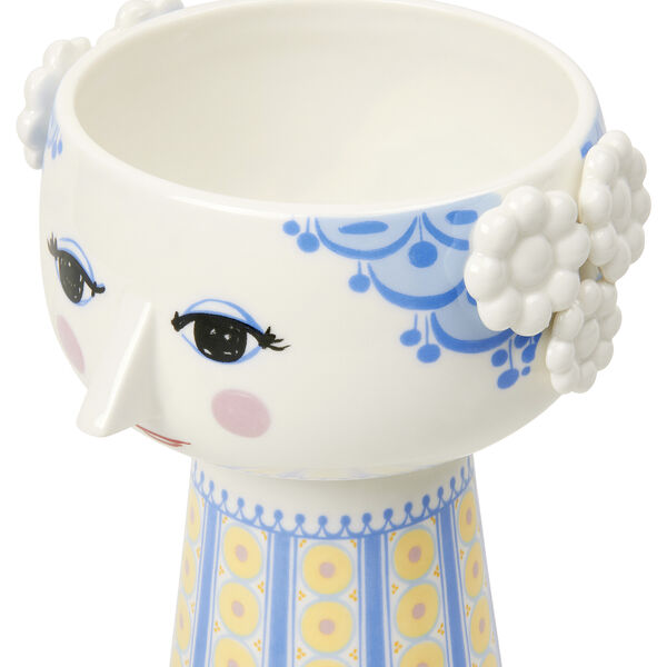 Eva vase 18,5 cm, bl&aring;, Bj&oslash;rn Wiinblad