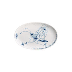 Royal Creatures oval tallerken 23,5 cm, gresshoppe, Royal Copenhagen