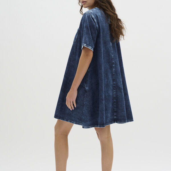 MaloMW 143 Short Dress, medium blue wash, My Essential Wardrobe