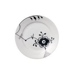 Sort Mega Riflet tallerken nr. 6 Ø 19 cm, Royal Copenhagen