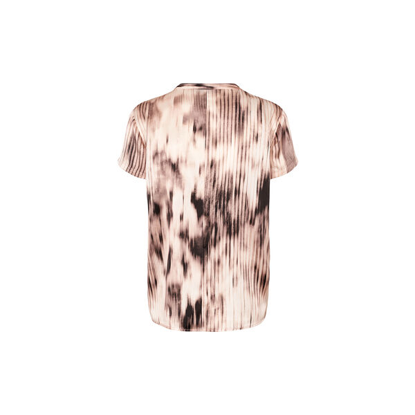 Blaine Top, pale rose/black print, PBO