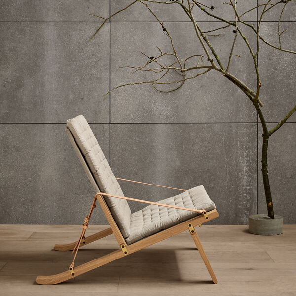 FK11 Plico loungestol, hvitoljet eik/natur, Carl Hansen & S&oslash;n