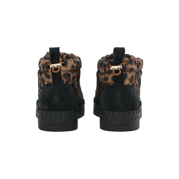 Tulip Low Padded Boot, brown panthera print black, Ilse Jacobsen Hornbæk
