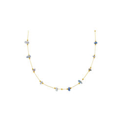 Precious Stationed Necklace, pale gold, Orelia