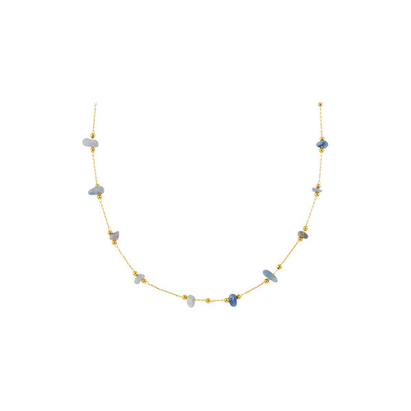 Precious Stationed Necklace, pale gold, Orelia