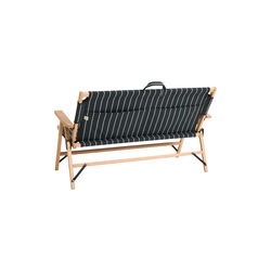 Outdoor Market Folding Sofa, black with beige stripe, HAY