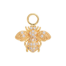 Small Lykke charm, white, Emilia by Bon Dep