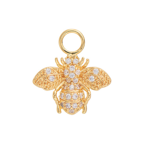 Small Lykke charm, white, Emilia by Bon Dep