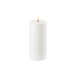 LED Pillar Candle 15 cm, nordic white, Uyuni Lighting
