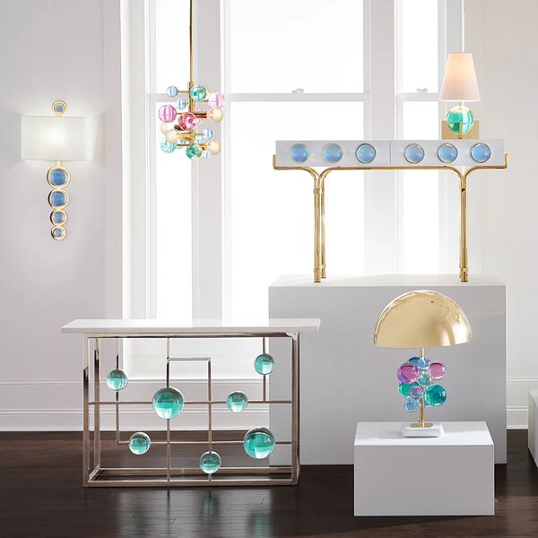 Globo sconce, blå/hvit, Jonathan Adler