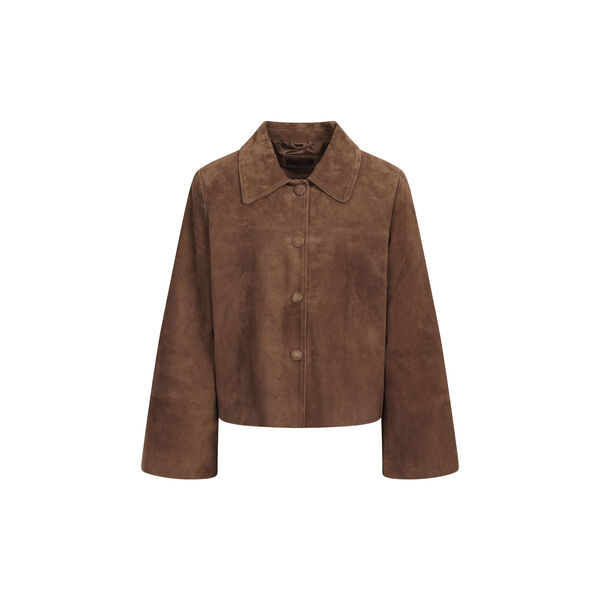 Gustava Suede Jacket, chocolate brown, Urban Pioneers