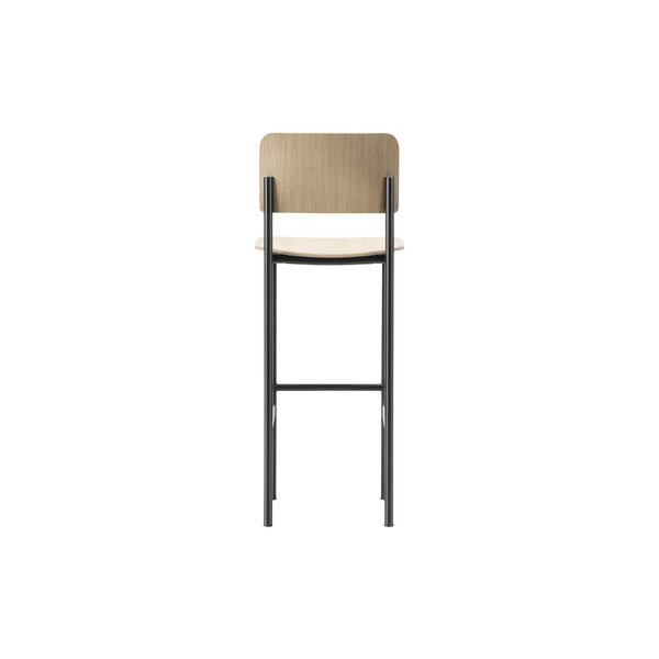 Plan Barstool, lakkert eik/svart, Fredericia Furniture