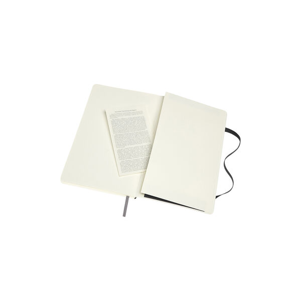 Classic Double Notebook linjert/blank, sort, Moleskine