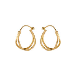 Stream&nbsp;Hoops, gold plated, Pernille Corydon Jewellery