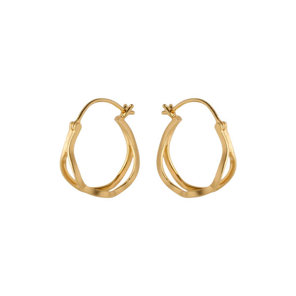 Stream&nbsp;Hoops, gold plated, Pernille Corydon Jewellery
