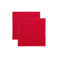 Plain linservietter, deep red, Georg Jensen Damask