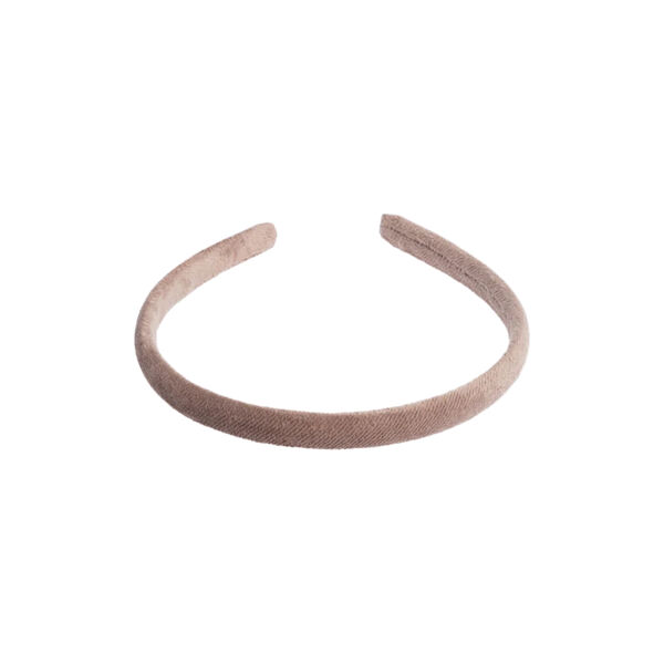 Velvet Hårbånd Thin, warm taupe, DARK department