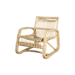 Curve Outdoor loungestol, natural, Cane-line