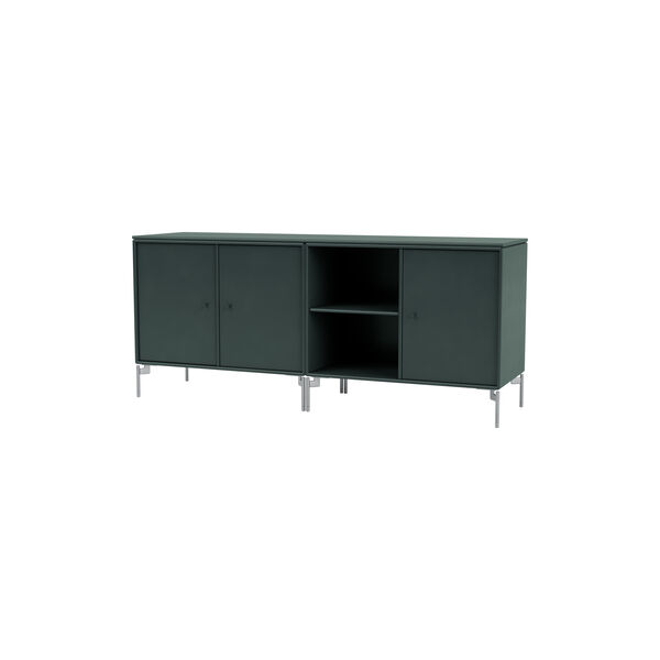 SAVE Lowboard med ben i krom, 163 black jade, Montana Furniture