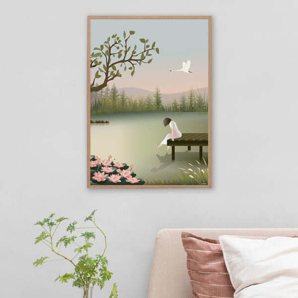 JENTE P&Aring; BROEN Plakat, ViSSEVASSE