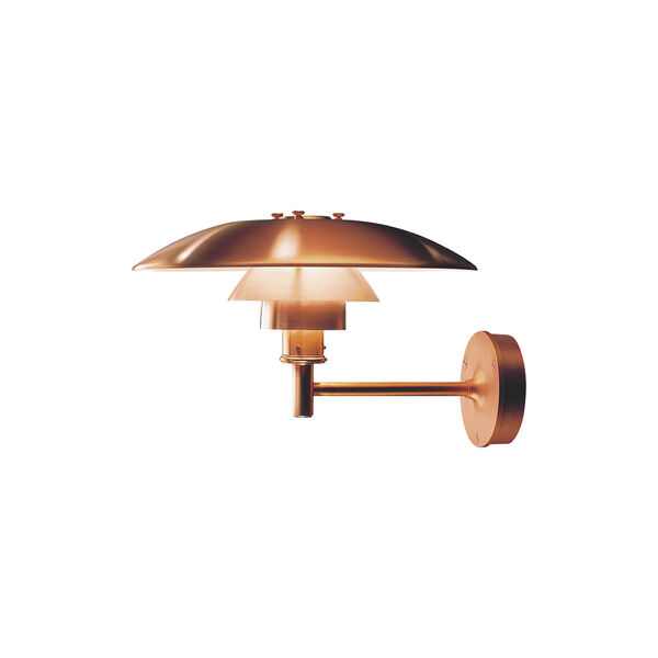 PH vegglampe, kobber PH vegglampe, kobber, Louis Poulsen