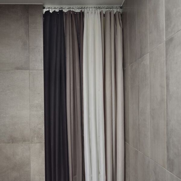 Lux dusjforheng, taupe, Zone Denmark