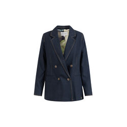 Blazer med dobbelt revers, nattbl&aring;, Coster Copenhagen