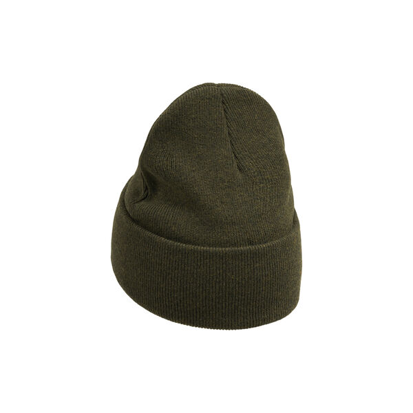 Double layer wool beanie, forrest night, KnowledgeCotton Apparel 