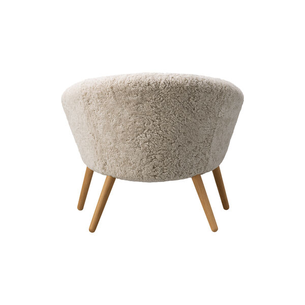 Ditzel loungestol, moonlight/oiled oak, Fredericia Furniture