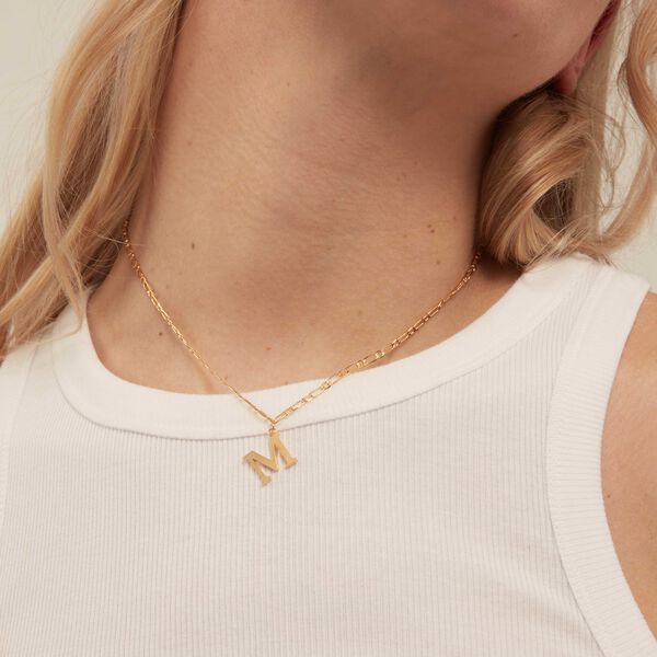 Initial Figaro halskjede M, Orelia