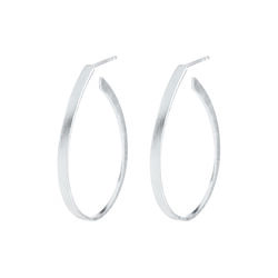 Oval &oslash;reringer, s&oslash;lv, Pernille Corydon Jewellery