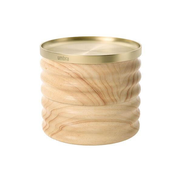 Tesora Smykkeskrin i Tre, naturlig farge/messing Tesora Smykkeskrin i Tre, naturlig farge/messing, Umbra