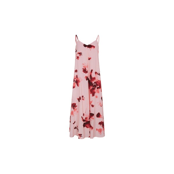 SRHaina Print Midi Dress, 313 blurred flower lotus, Soft Rebels